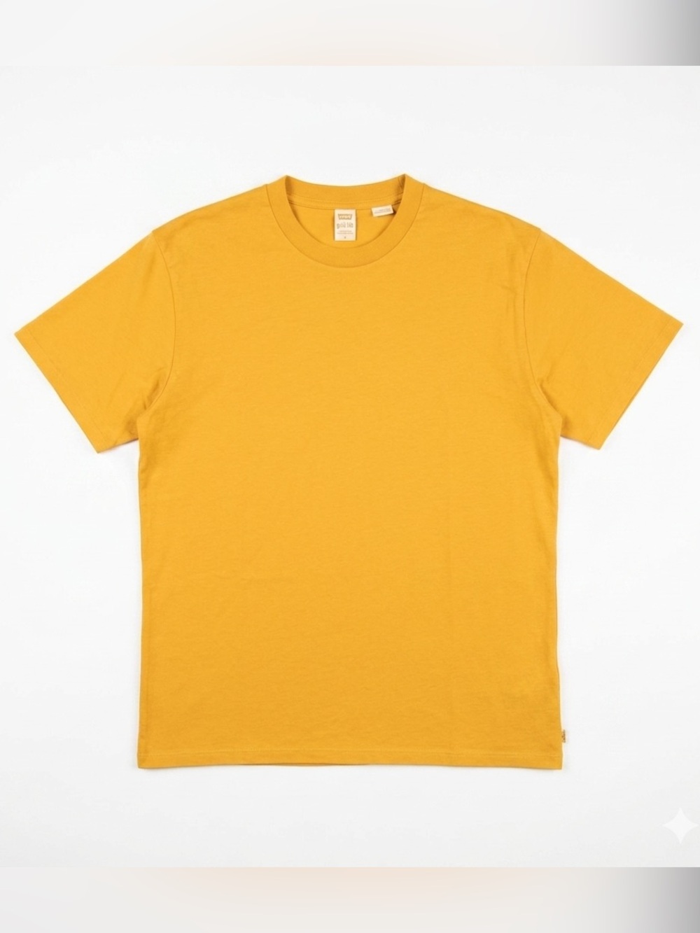 Levi's Men's Crewneck T-Shirt in Mustard Yellow